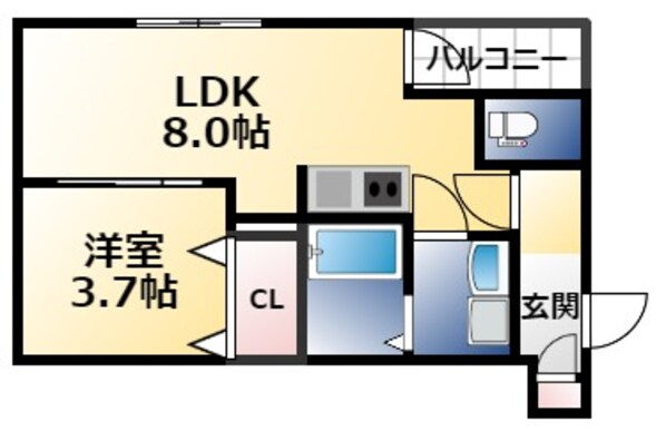 H-maison加美正覚寺Ⅹの物件間取画像